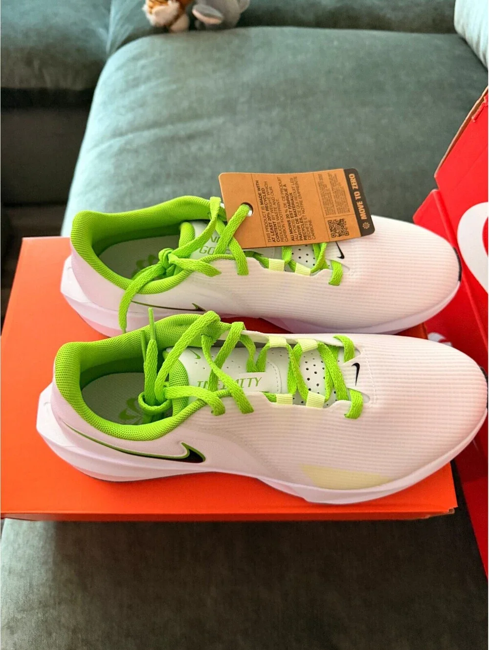 Nike Golf Victory G Lite Golf Shoes Size 9 Mens 10.5 Womens White and Green